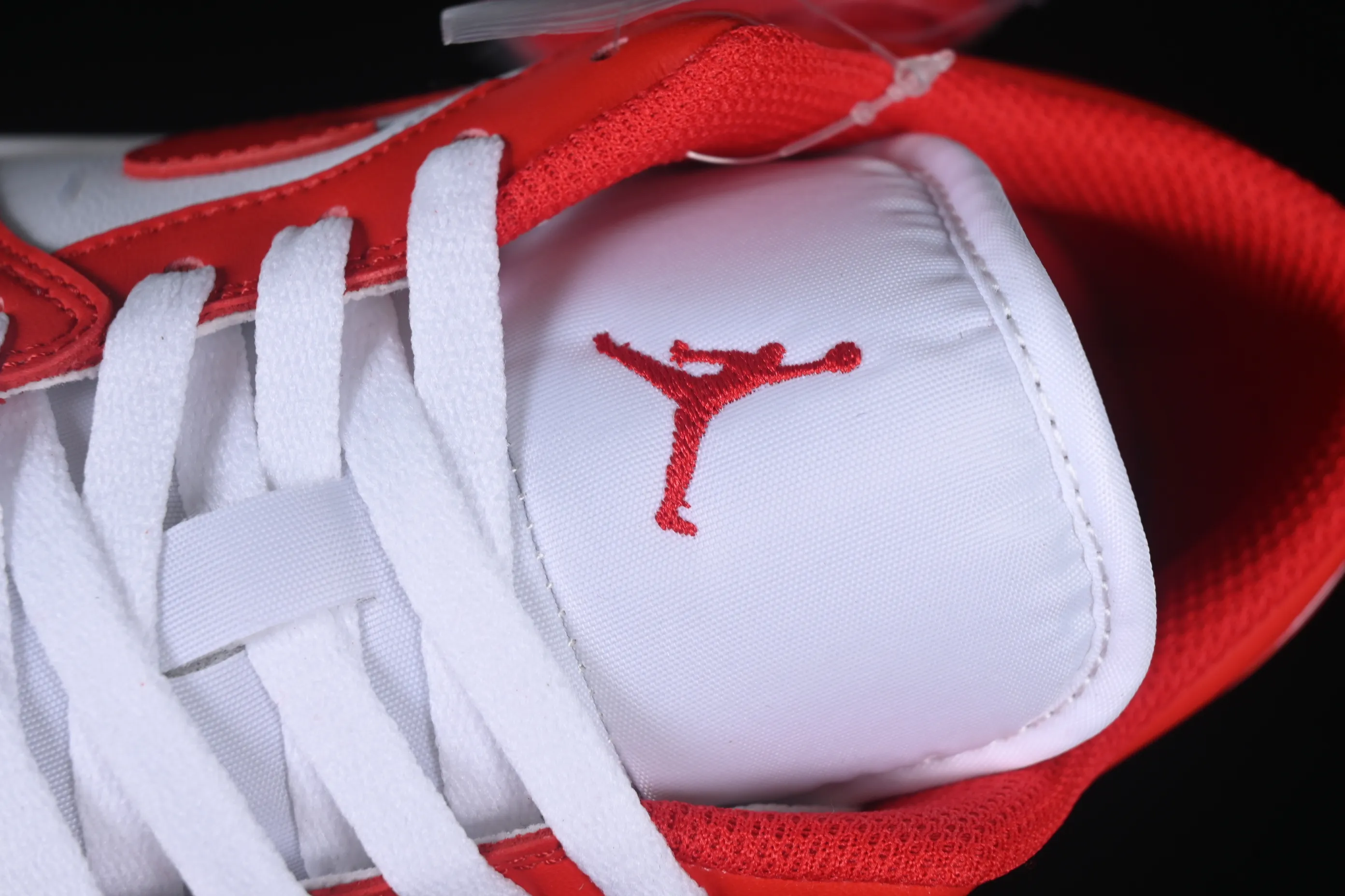 All categories Air Jordan Jordan series basketball shoes Air Jordan 1 Low Air Jordan 1 Low AJ1 Joe 1 white and red color low-top cultural and casual sneakers 553558-166